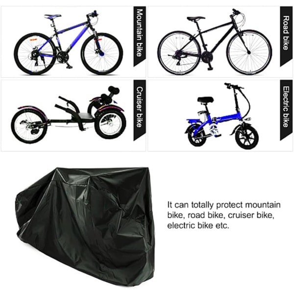 (svart) Utomhus Cykelskydd 200 x 110 x 70 CM Cykelgarage wi