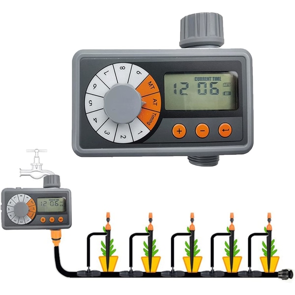 RoseFlower Automatisk Vanding Timer, Programmerbar Digital Slange Fa