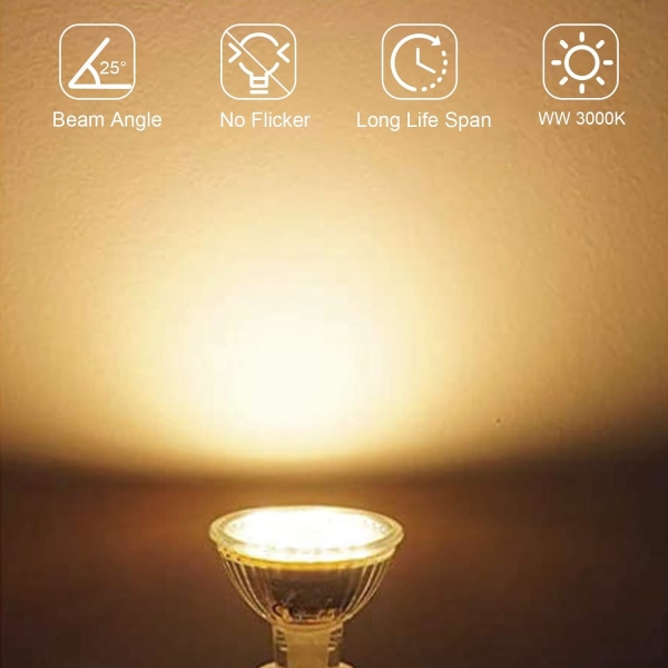 MR16 LED-pære GU5.3 12V, 3W LED-spotpære, GU5.3 Doub