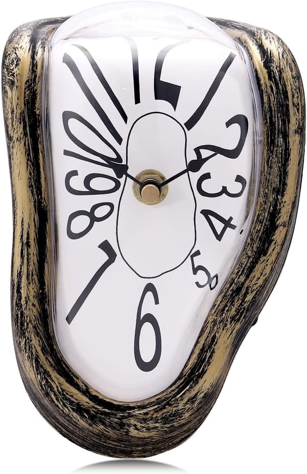 Silent Creative Surrealism Melting Clock Arabiske tall inspirert