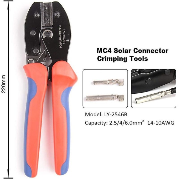 Crimpetang MC4 solcellekontakt crimpetang hånd t