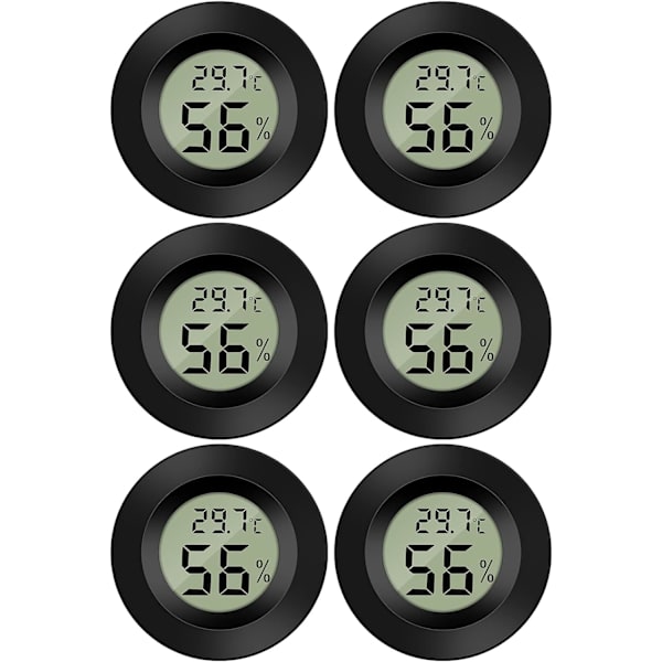 Mini Tower Digital LCD Termometer Hygrometer Temperatur Fugtighed