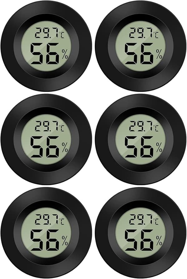 Mini Tower Digital LCD Termometer Hygrometer Temperatur Fuktighet