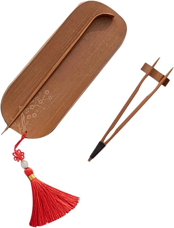4 st bambu teskedar handgjorda kaffeverktyg teservis set V