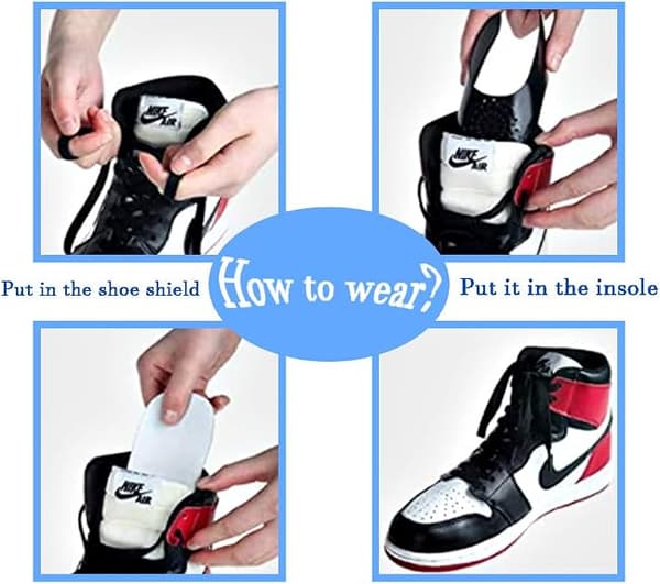 Brettebeskyttere for Air Force-sko, Sneaker Shoes Shields, Cre