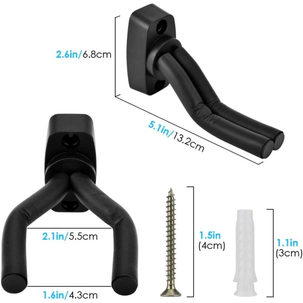 Guitar Wall Mount, Guitar Hook, Guitar Stand Compatible with Acou