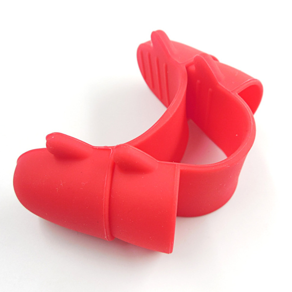7 par silikon mini varmeisolerte fingerklemme bollefat C