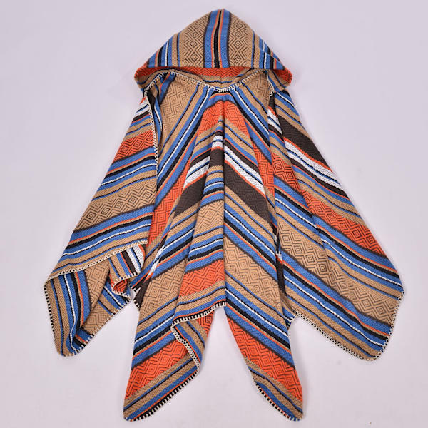 Orange 1 Dames Capuche Fourche Grand Châle Dames Mode Ethnique V