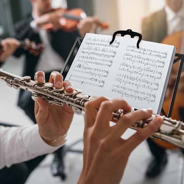 Musik Bog Klip Sideholder - Metalplade til Musikside, Bogside