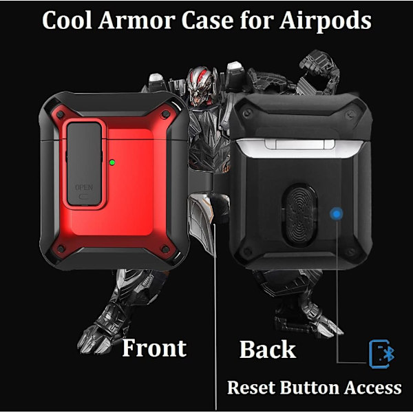 Airpods Cover Cover, [Secure Lock] AirPod Protective Case Mænd Kvinder