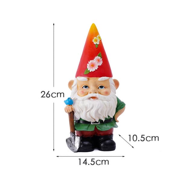 Havefigur til haven - Solcelledrevet havepynt med solcellelampe