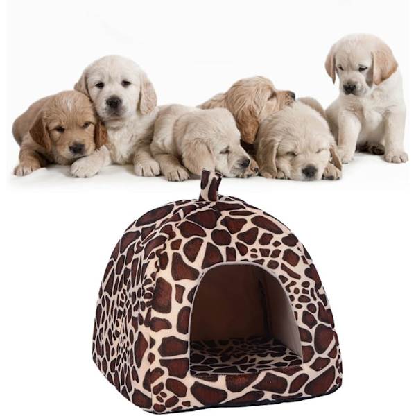 Dyreforsyninger, komfortable, bløde og varme kæledyrsreder, udsøgte mønstre, hamstergrisereder, hunde- og kattesenge, leopard，XXL
