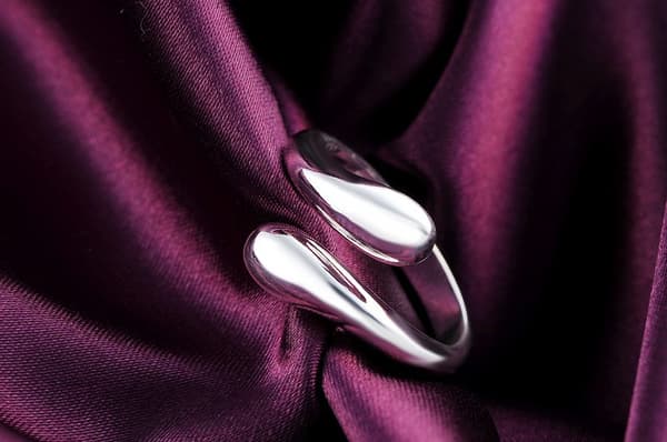 Galvaniserat silver enkelt öppningsbart justerbart ring