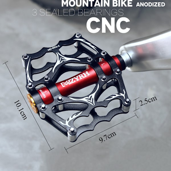 MTB-pyörän polkimet 9/16 tuuman CNC-alumiiniseosalustapoljin Ligh