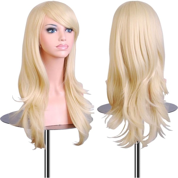 ( Blond clair)70 cm haute qualité Perruque Cosplay Pour femmes Lo