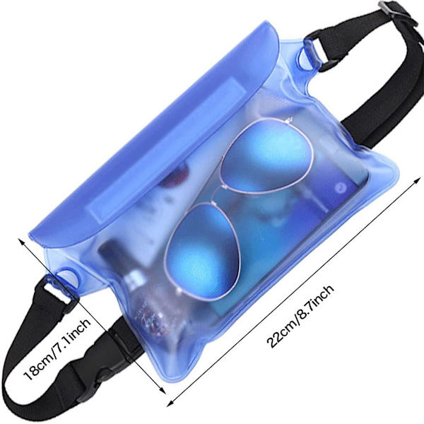 2Dry Bag Vanntett Pose med Justerbar Rem, Beskytt Pho