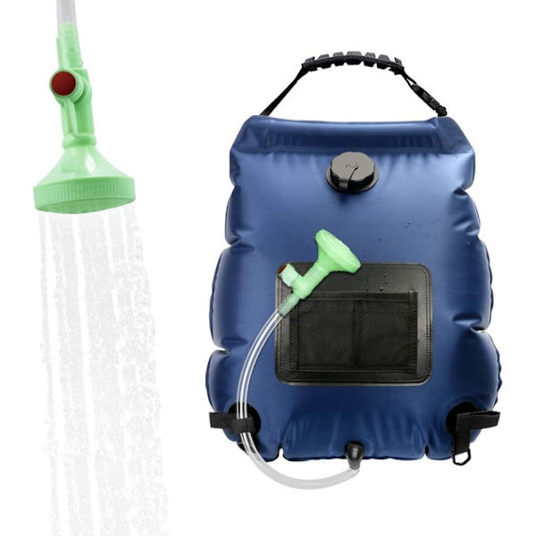 20L Solvärme Campingduschpåse, Bärbar Solvärme Duschpåse