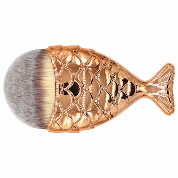 1 pakke havfruehale bærbar makeup børste, udsøgt fiskehale sha