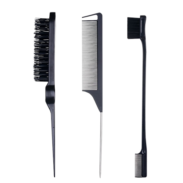 3-osainen hiusharjasarja Provocative Hairbrush Mouse Tail Comb Edge