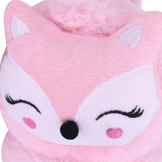 1 stk Pink Lake Vintervarme øreklokker for barn Cute Fox Pattern Plus
