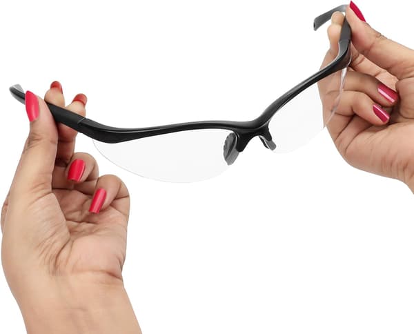 Skyddsglasögon (12-pack) - Transparenta linser och halkfria