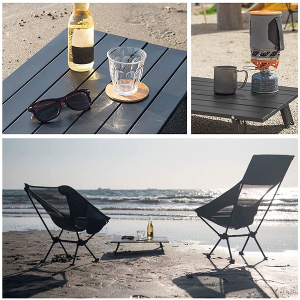 Personligt strandbord Mini hopfällbart litet hopfällbart bärbart aluminium