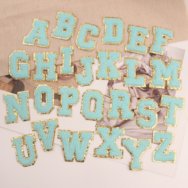 Letter Patches for Clothes, Varsity Chenille English Letter A-Z Ir