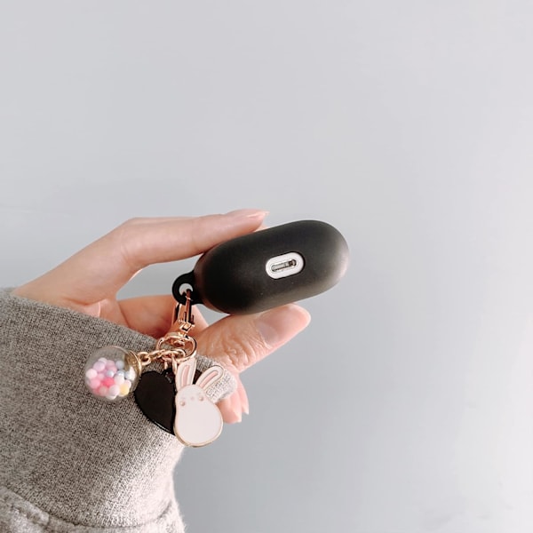 Kompatibel med AirPods-fodral Mjuk TPU med guldhjärtmönster