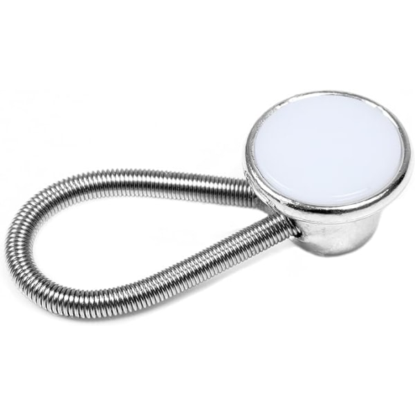 Hvite metallkrageforlengere - Elastiske forlengere for skjorter