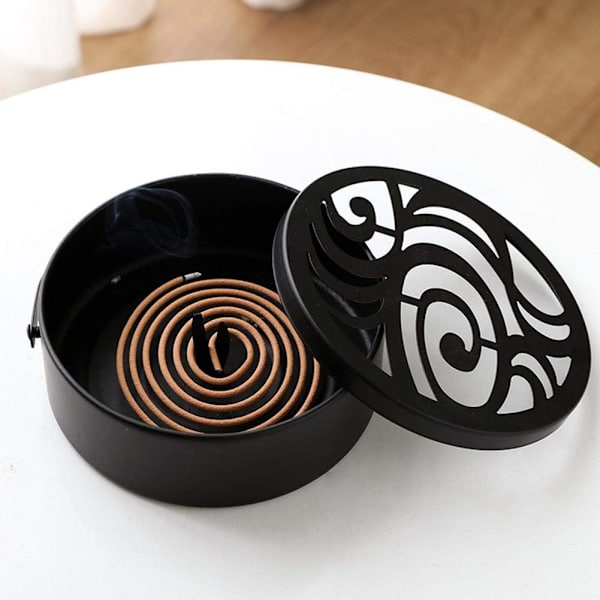 Myggspiralhållare, Myggspirallåda, ihålig design Metallport