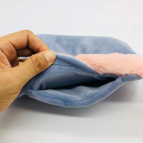 Varmvattenflaska med plyschkattöverdrag, varmvattenflaska i gummi, H