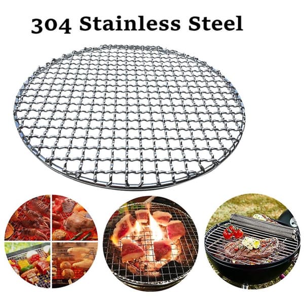 15cm Rund grill i rustfrit stål grill net non-stick grill bageform