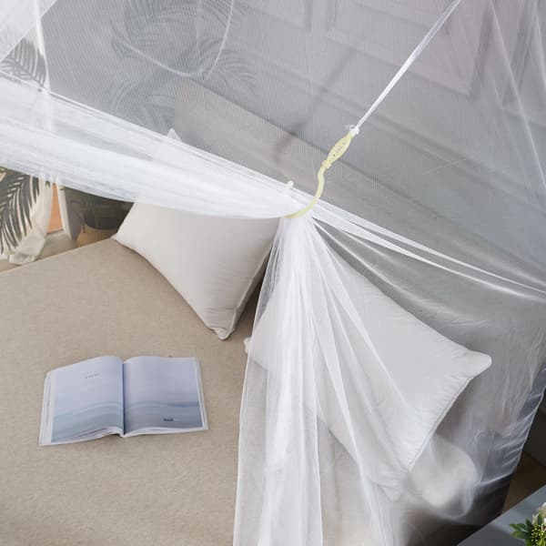 Myggnetting for dobbeltseng, hvit, 200 x 220 x 190 cm