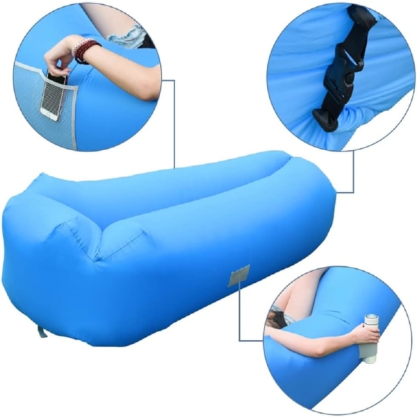 Inflatable Hammock, Portable Reclining Inflatable Sofa, Inflatabl