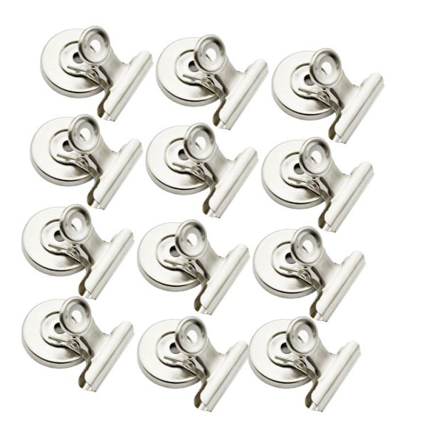 Magnetisk kylskåpsklämma 12 klämmor - Klämma Magnet - Extra stark vidhäftning