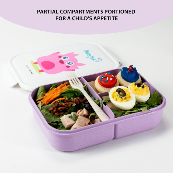 Bento Box, Bento Box for Kids, Ideal Leak Proof Lunch Box for Kid