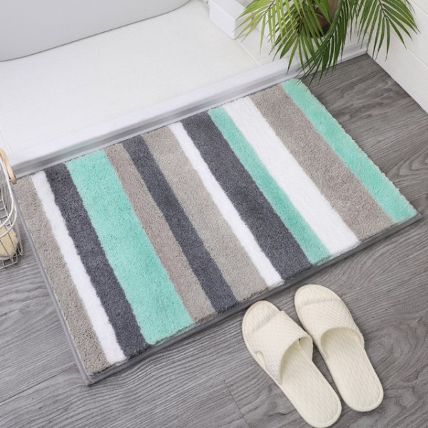 Non-slip absorbent bath mat, microfiber bath mat, bathroom floor mat, non-slip absorbent bath mat, sky blue 40*60cm