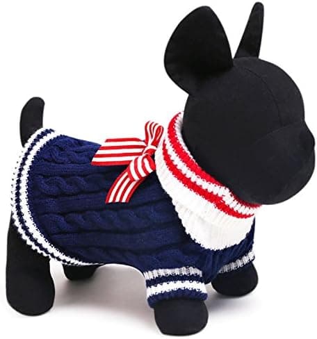 XS Tröja Pullover Jacka Stickat Vinterrock för Chihuahua Små