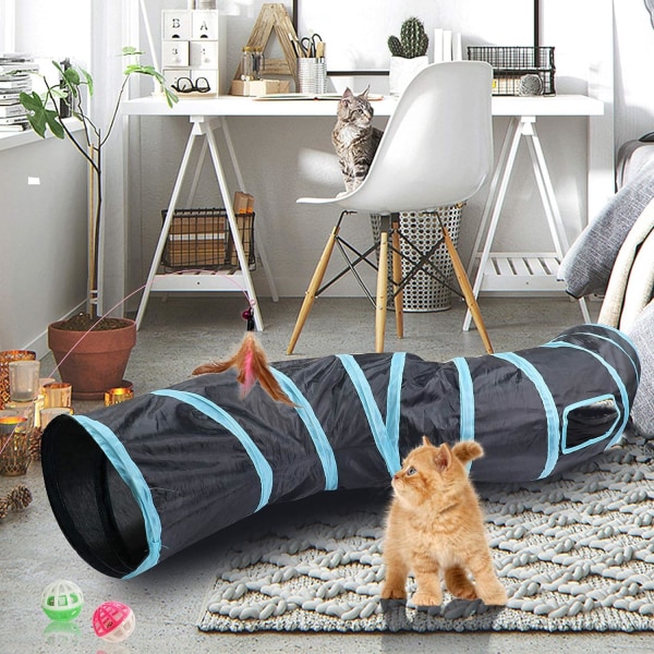 Kattunnel Katt Leksak, Kattunnel, Kanintunnel, S-Tunnel Katt Spel, Fo