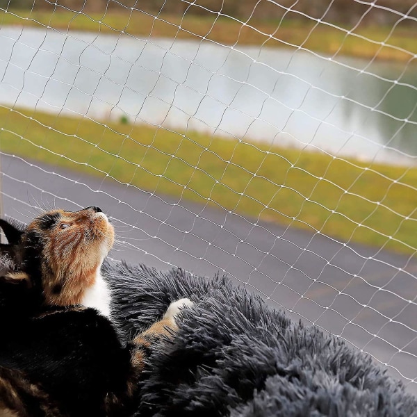 Katt Säkerhetsnät - Transparent Skyddsnät För Balkong - Anti-