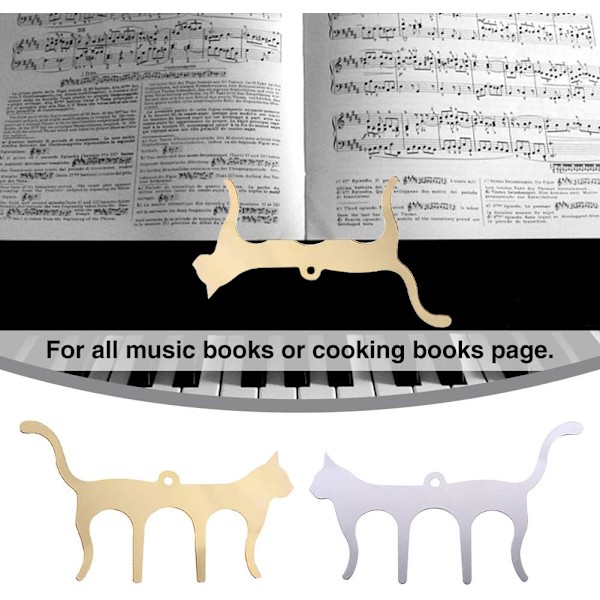 Metal Musik Bog Clips Noder Musik Side Holder Clips til Noder Mu