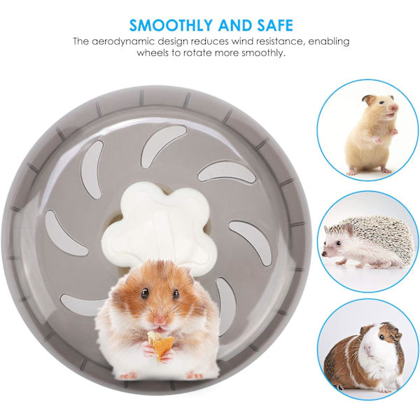 Hamster løbehjul, 17 cm rundt stille træningshjul til små