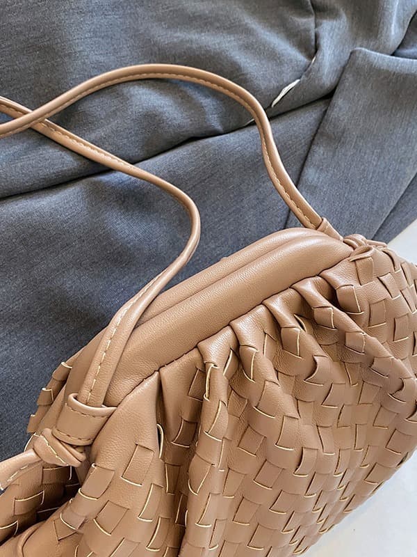 PU Machine Bag Sachi Cloud mini læder håndtaske Khaki