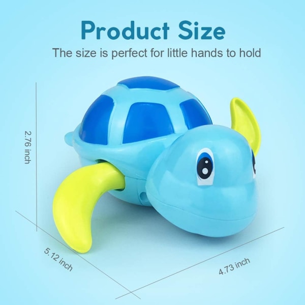 Barnpoolleksaker, Baby Fun Urverk Simleksak Badleksaker Sköldpadda, Cut