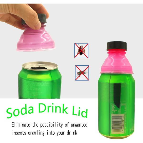 6st Återanvändbara Sodaburklock Öldryck Dryckesflaska Tätning Li