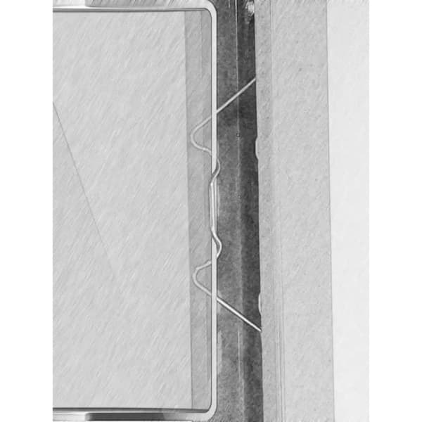 100 stk. drivhusglasclips, W drivhusglasclips rustfrit stål