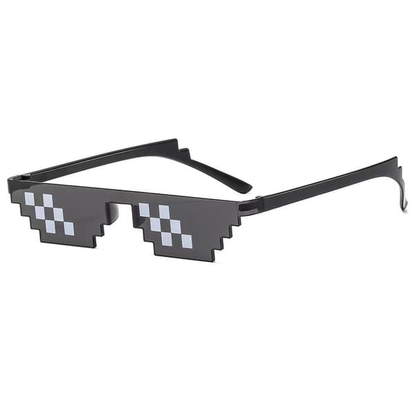 Sorte Thug Life Briller Meme Solbriller Pixel Sort
