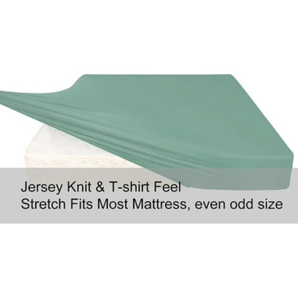 Mjuk stretch queen-size lakan endast - Jersey stickad & mysig T-shirt