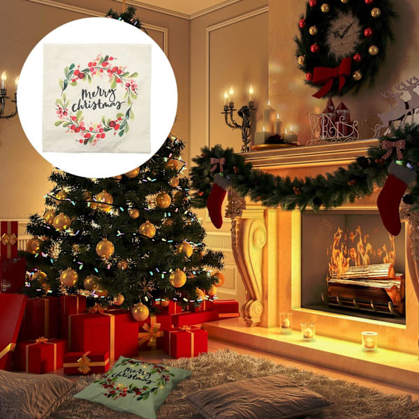 45*45 Putetrekk med LED-lys, Juleputetrekk,