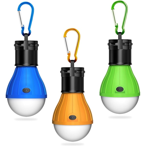 (3-pakning) Campingutstyr, Campinglys, Teltlys, Emerge